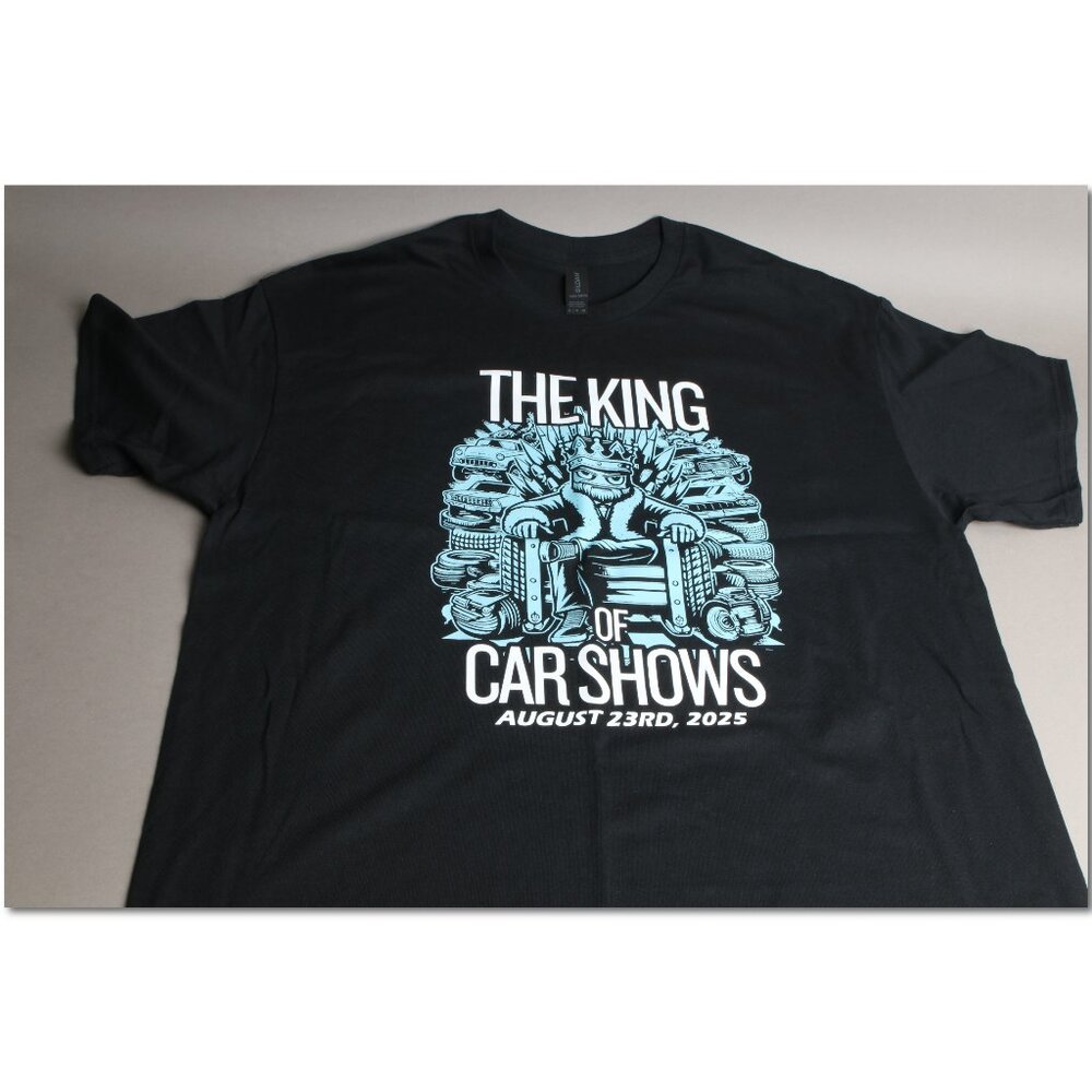 The King of Car Shows August 23rd 2025 car show T shirt. Size XL. Brand new